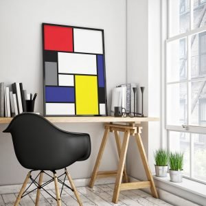 Póster enmarcado Mondrian